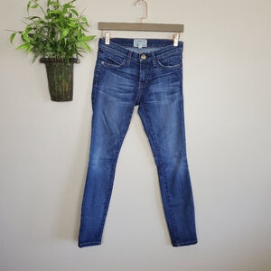 Current Elliott The Stiletto Skinny Townie Mid Rise Medium Wash Stretch Jeans 24